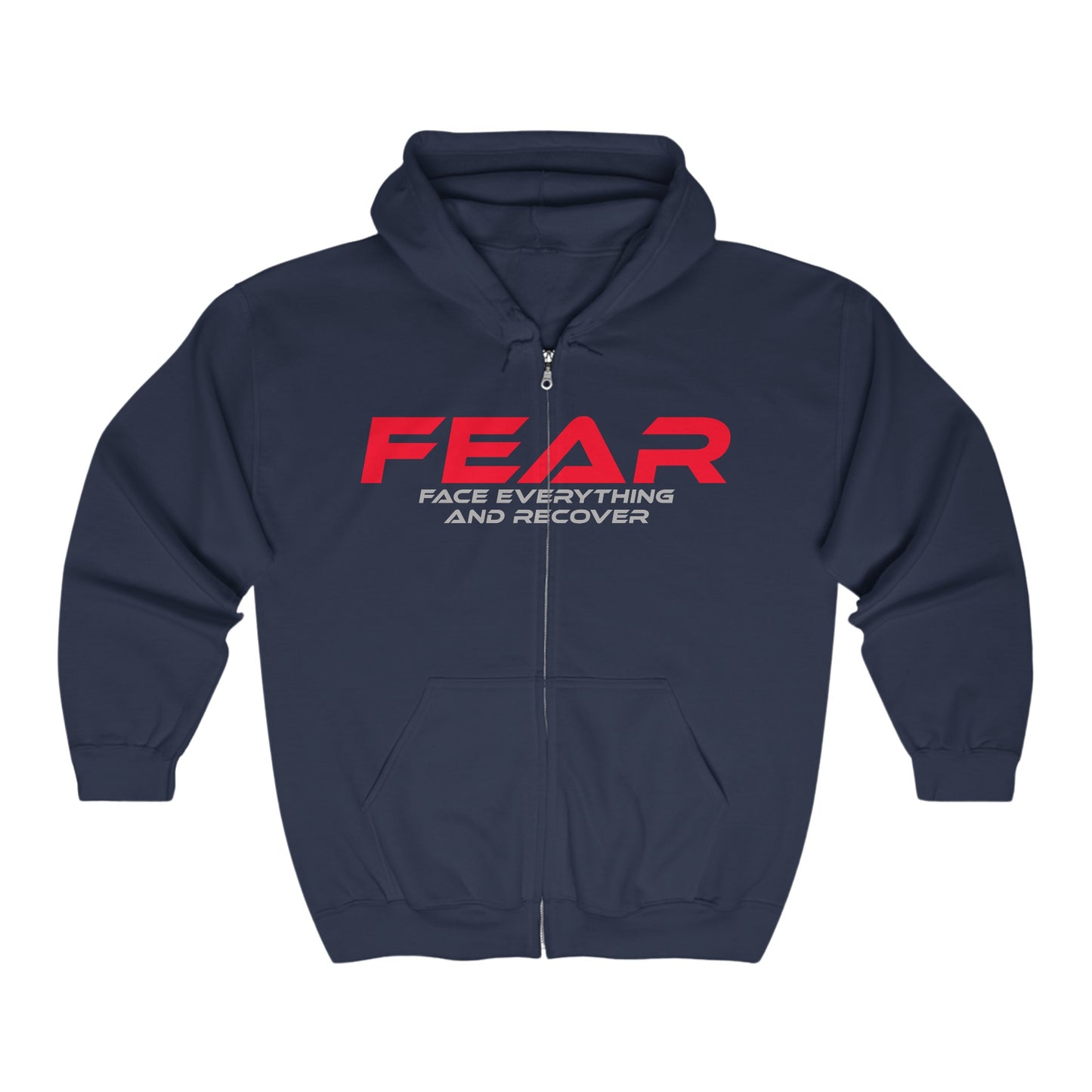 FEAR - Unisex Full Zip Hooded Sweatshirt – Empowerment Apparel