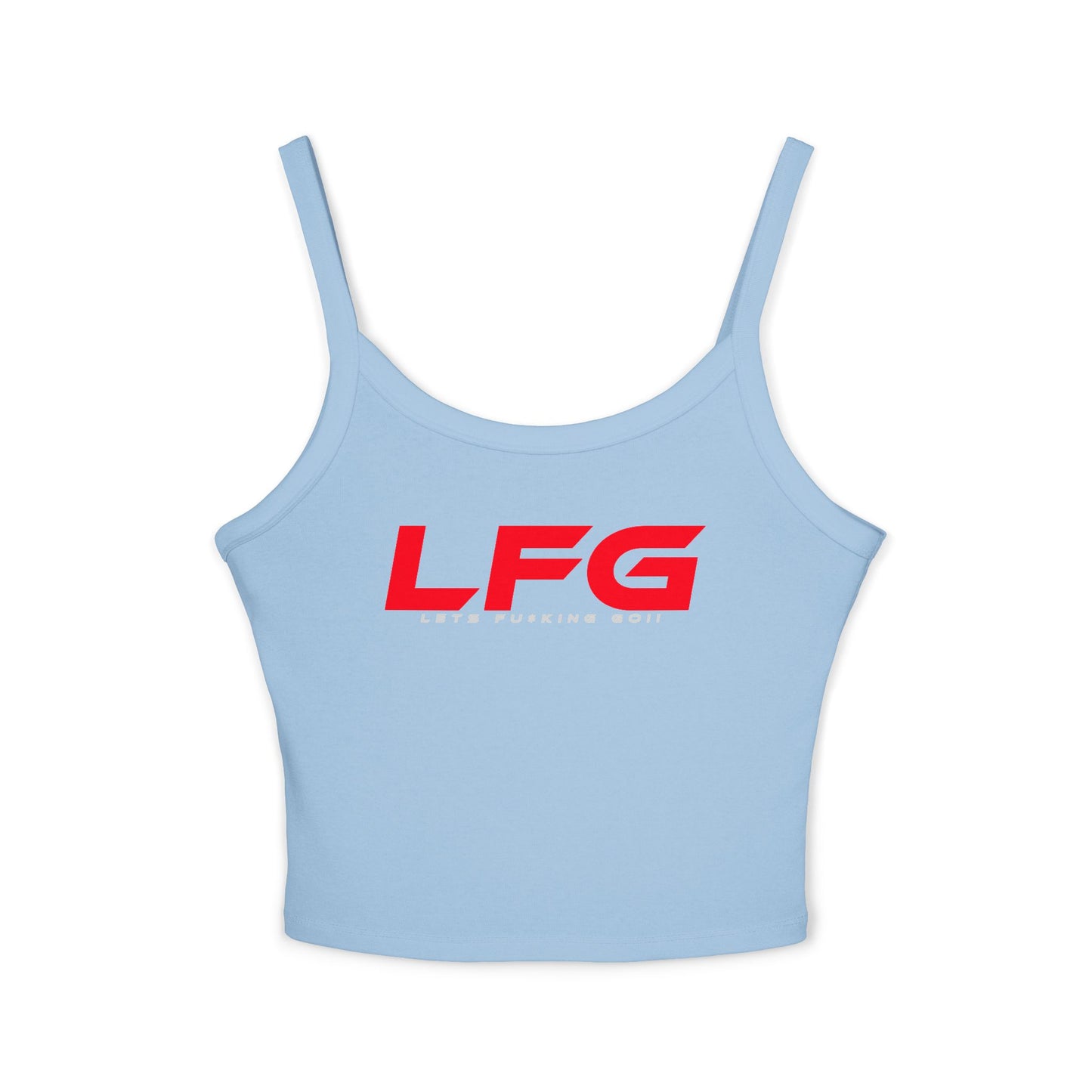 LFG (RED Font) - Women's Spaghetti Strap Tank Top - Casual Summer Style