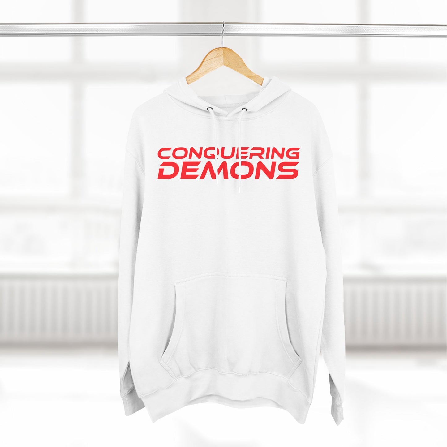 Conquering Demons - Three-Panel Fleece Hoodie