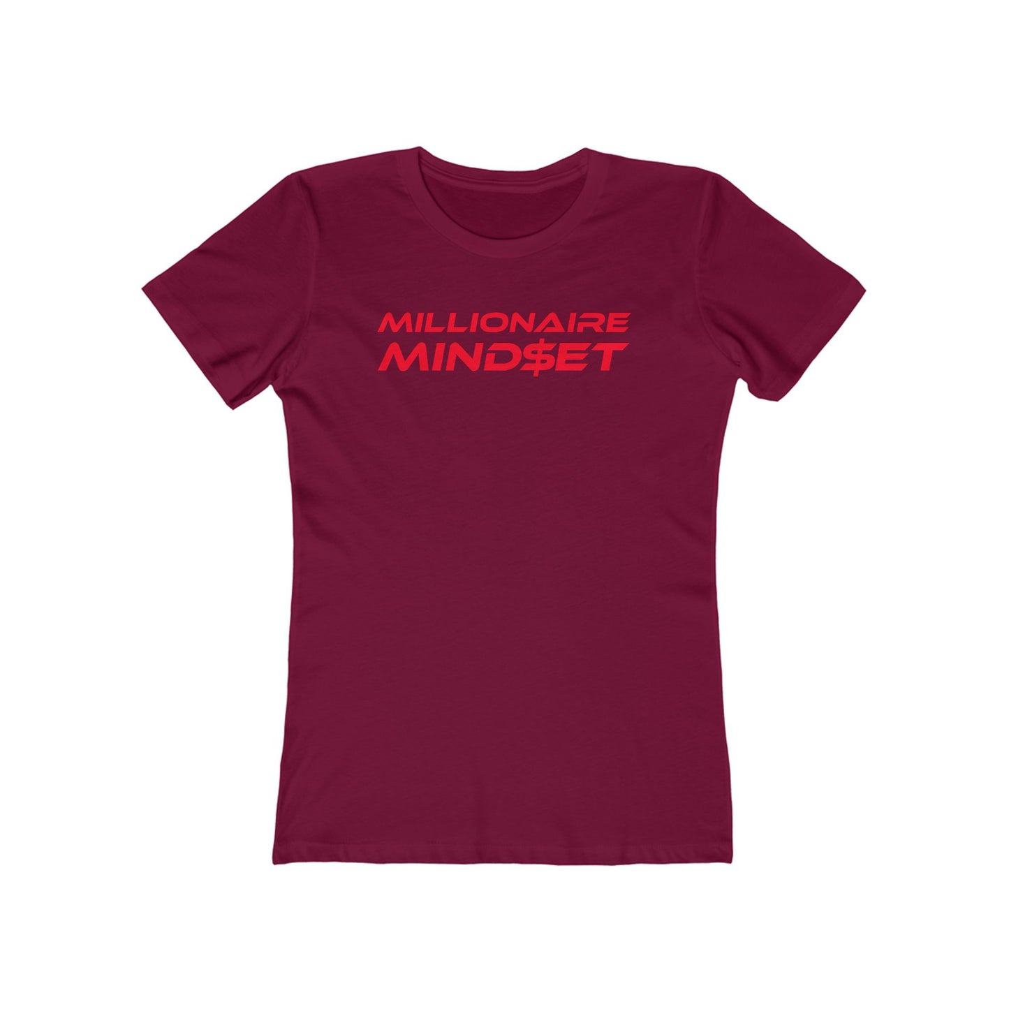 Millionaire Mindset - Women's Boyfriend Tee – Empowering Style for Ambitious Women