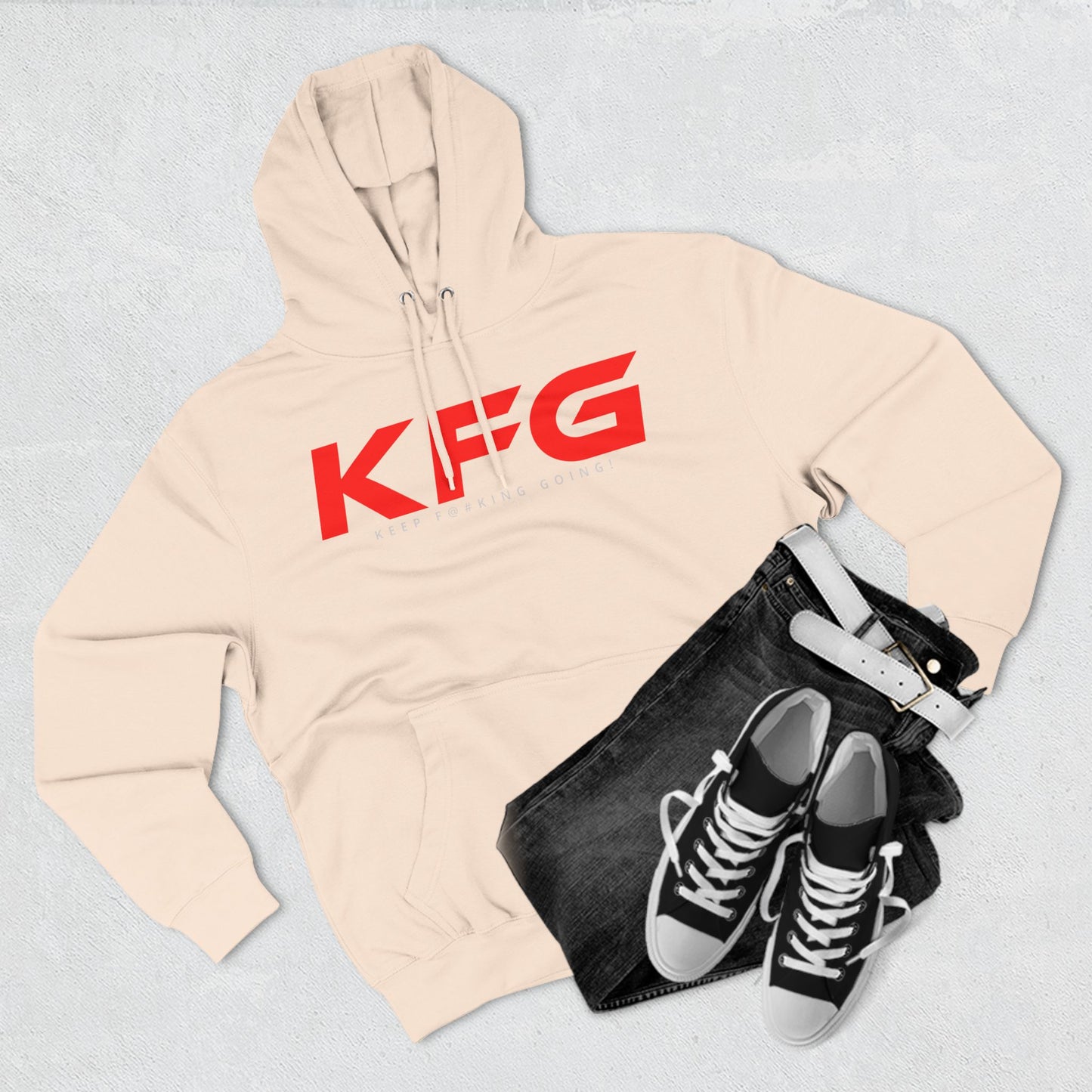 KFG [ Three-Panel Fleece Hoodie