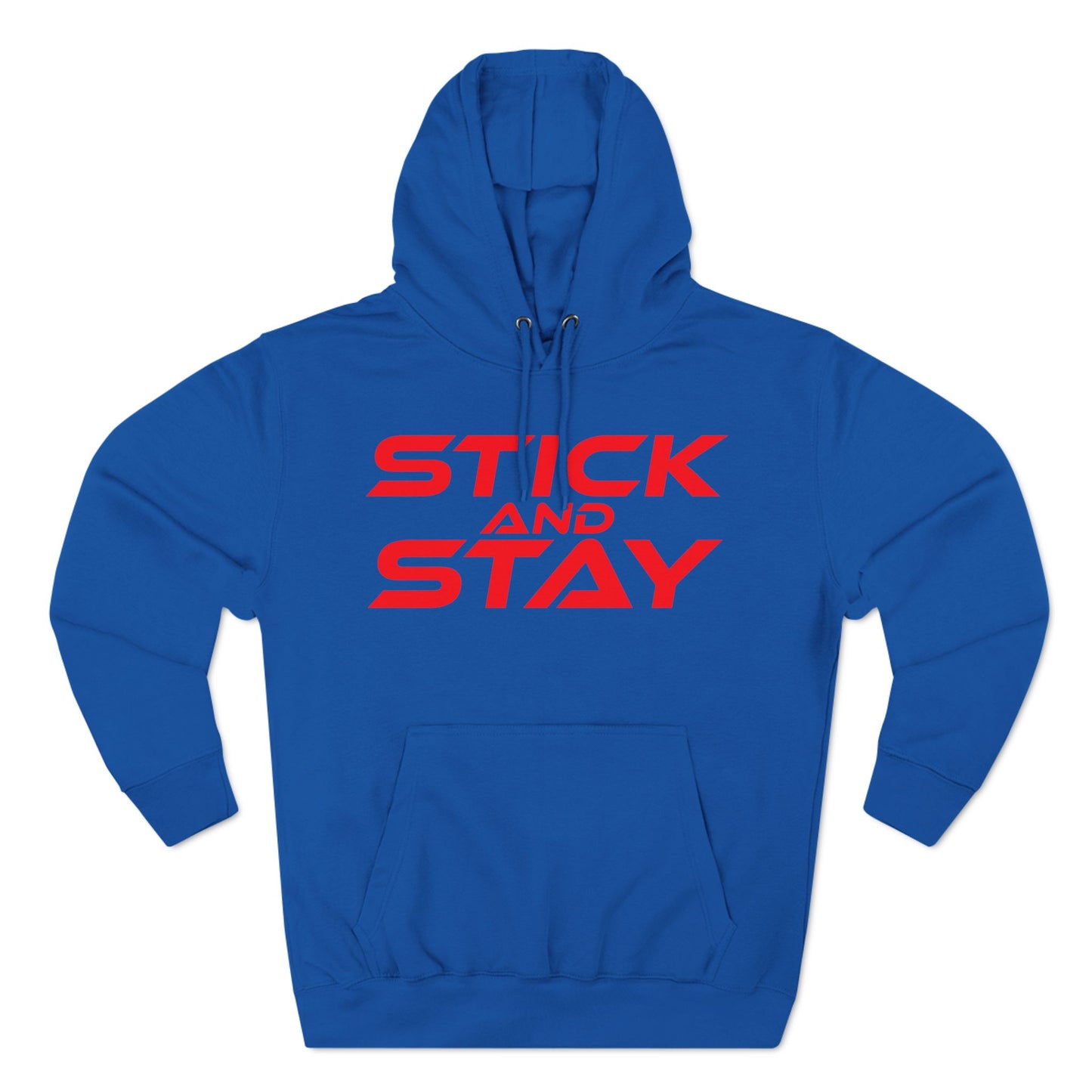 Stick and Stay - Three-Panel Fleece Hoodie