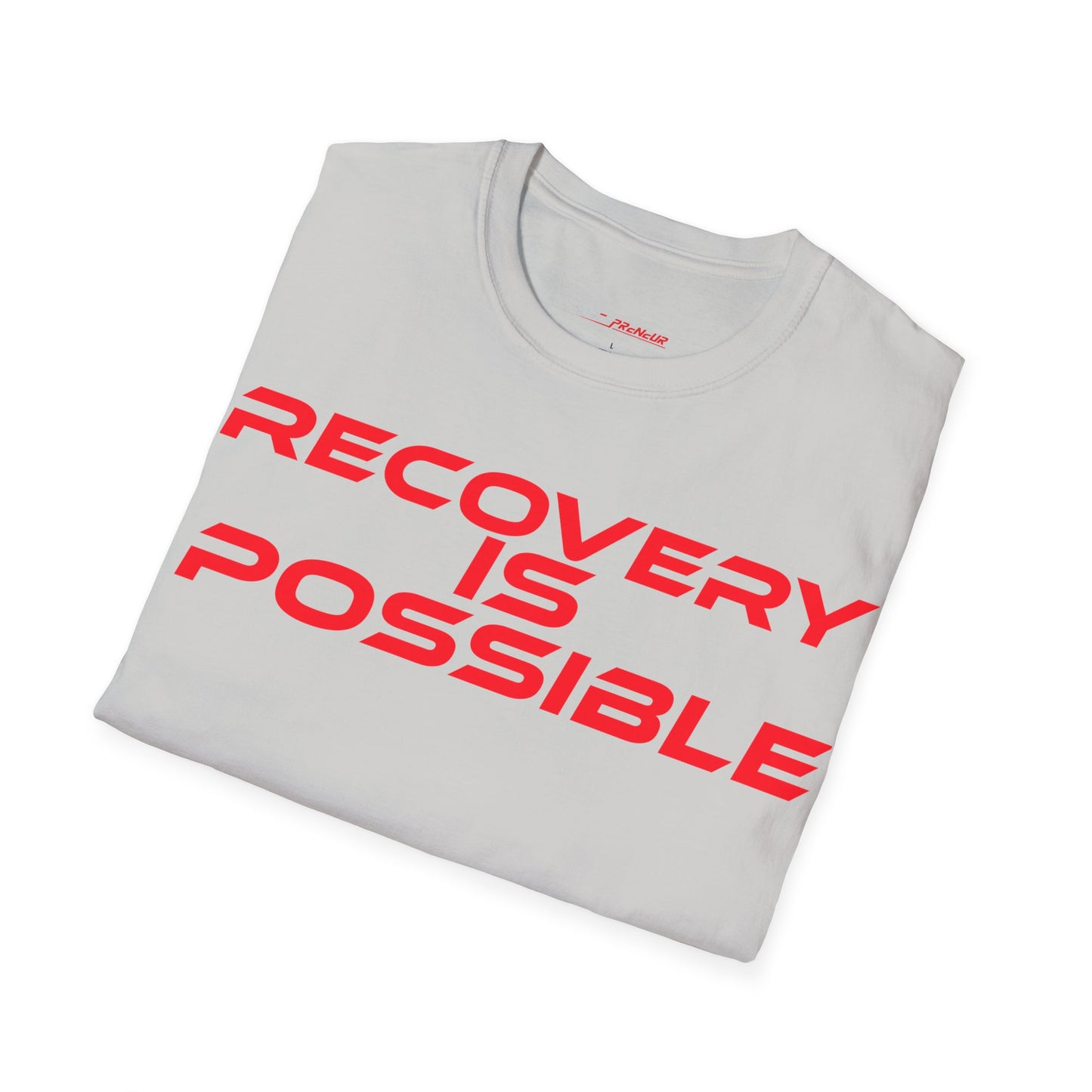 Recovery Is Possible - Unisex Softstyle T-Shirt - Motivational Tee for Support & Empowerment