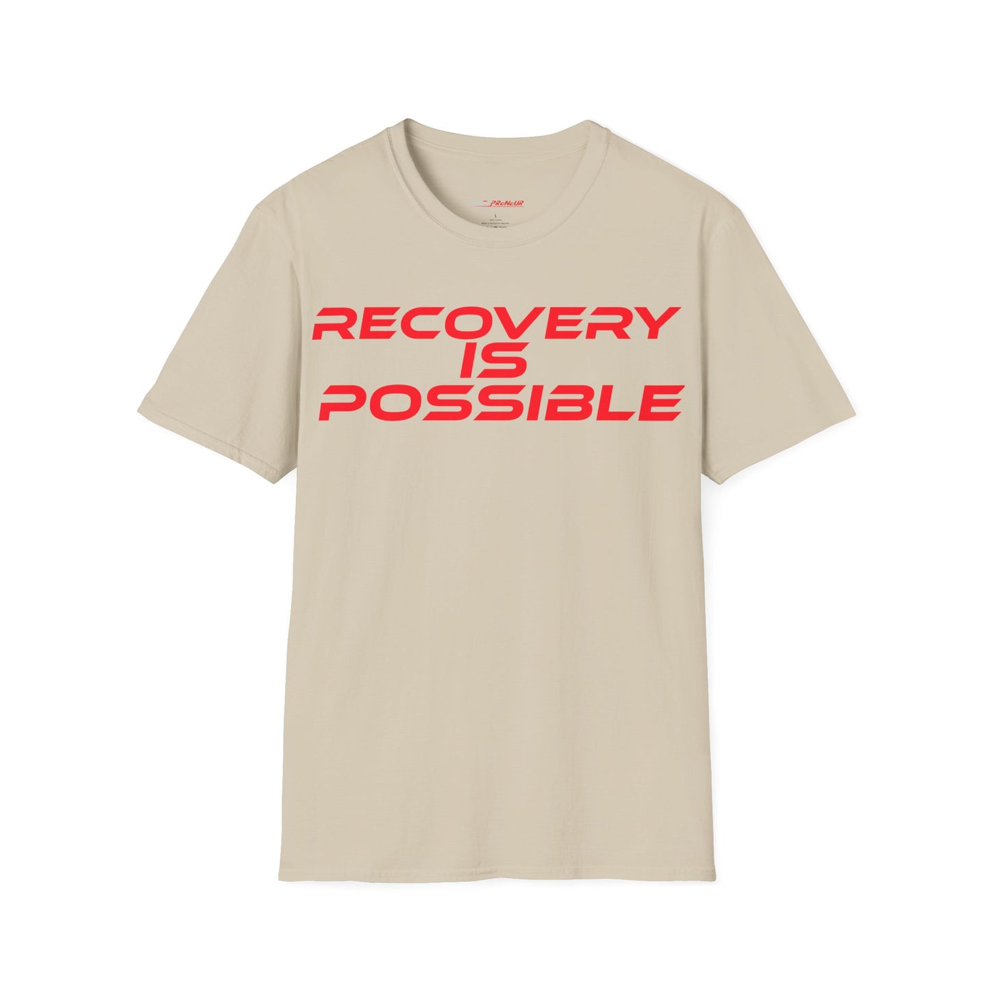 Recovery Is Possible - Unisex Softstyle T-Shirt - Motivational Tee for Support & Empowerment