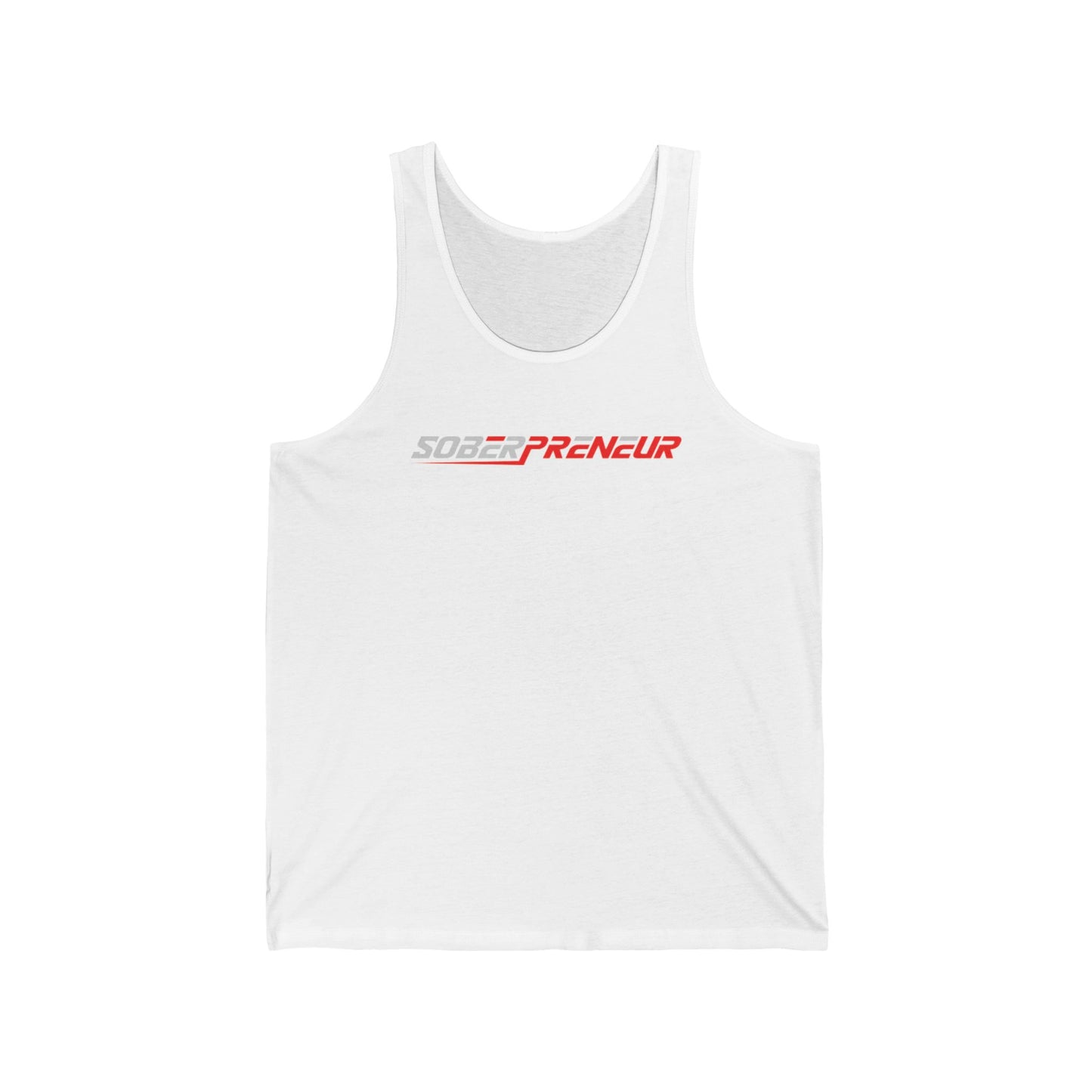 Soberpreneur Logo Gear -  Unisex Jersey Tank – Motivational Fitness Apparel