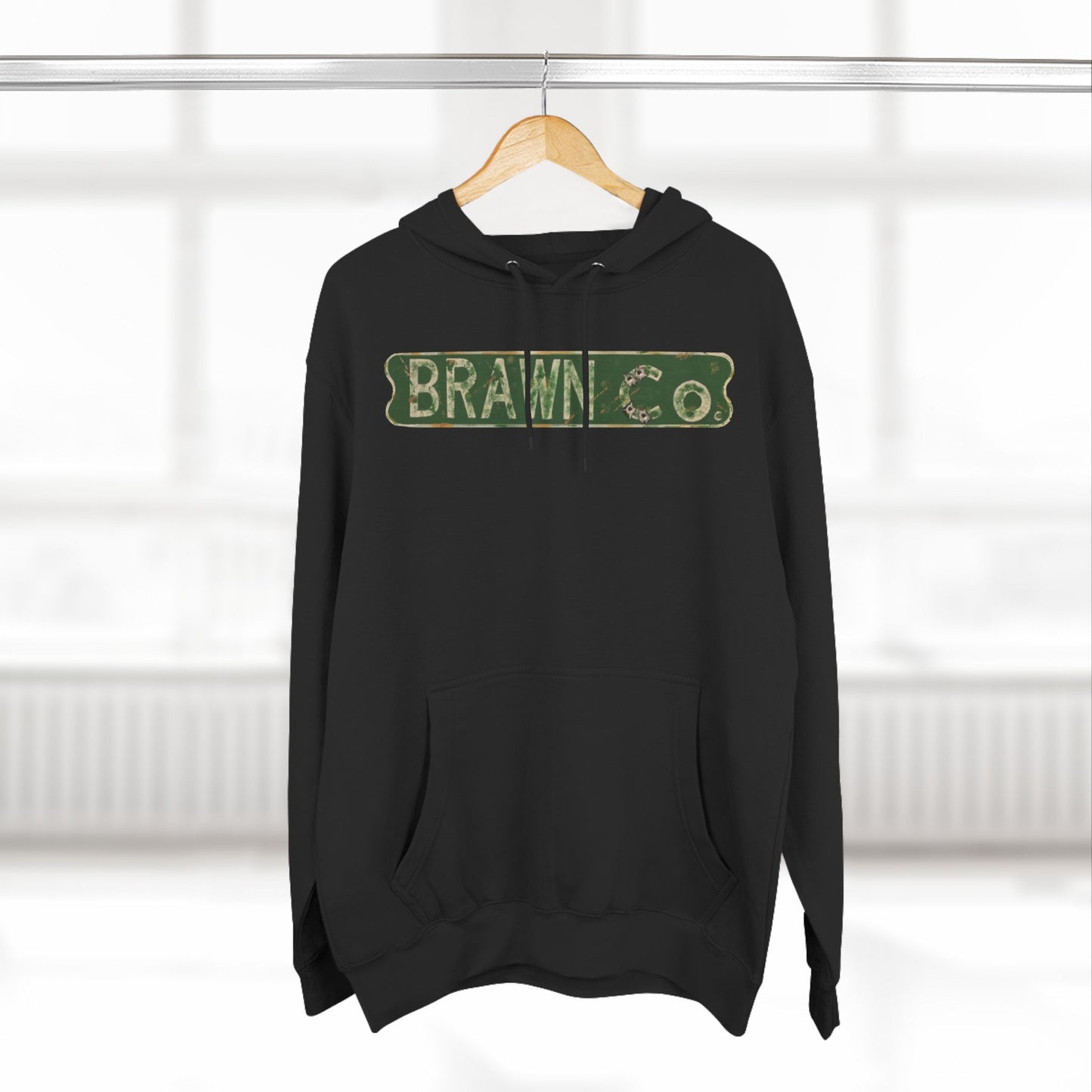 BrawnCo  - Vintage-Inspired Three-Panel Fleece Hoodie