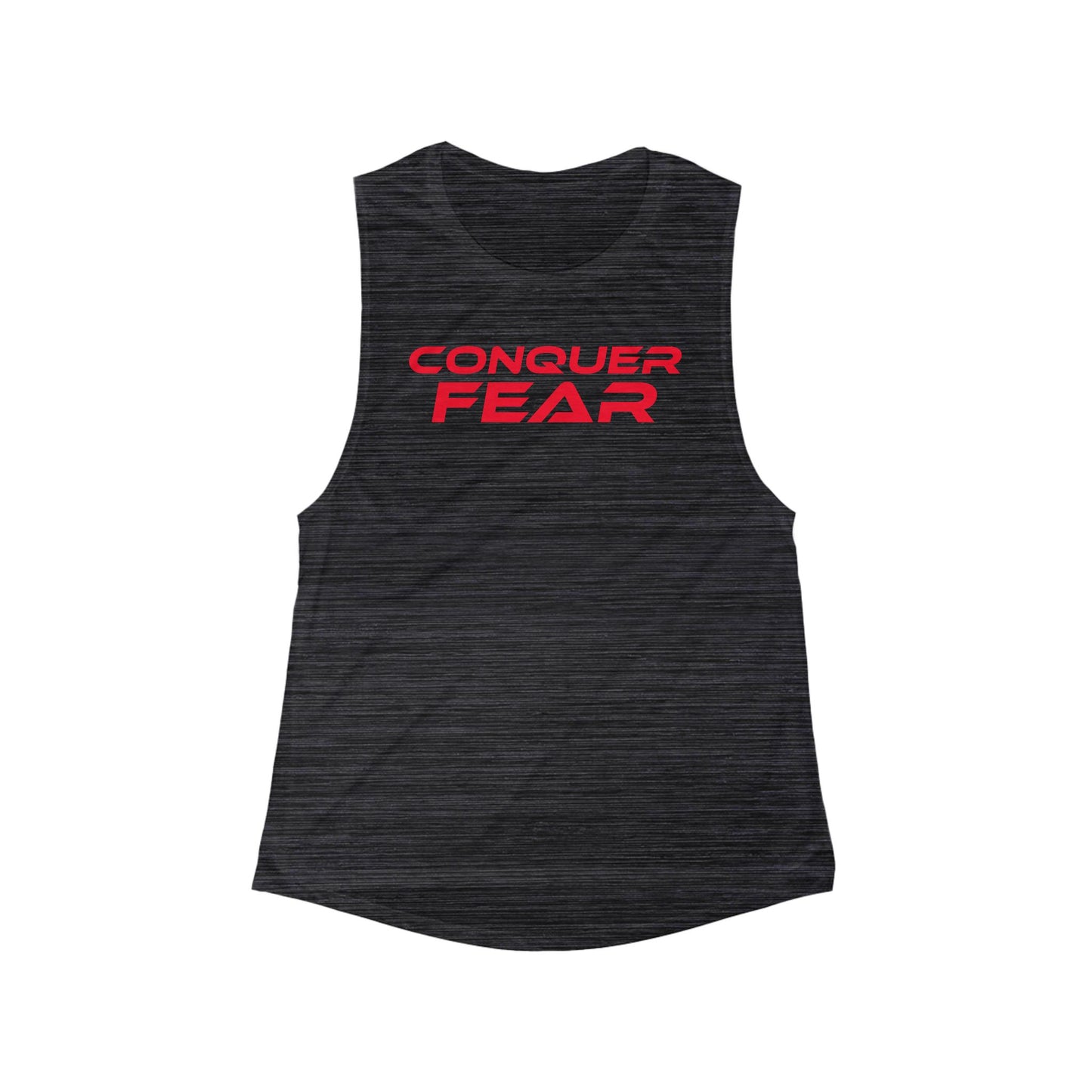 Conquer Fear - Women’s Flowy Tank - Motivational Workout Top