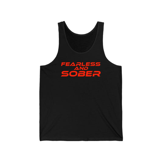 Fearless and Sober - Unisex Jersey Tank