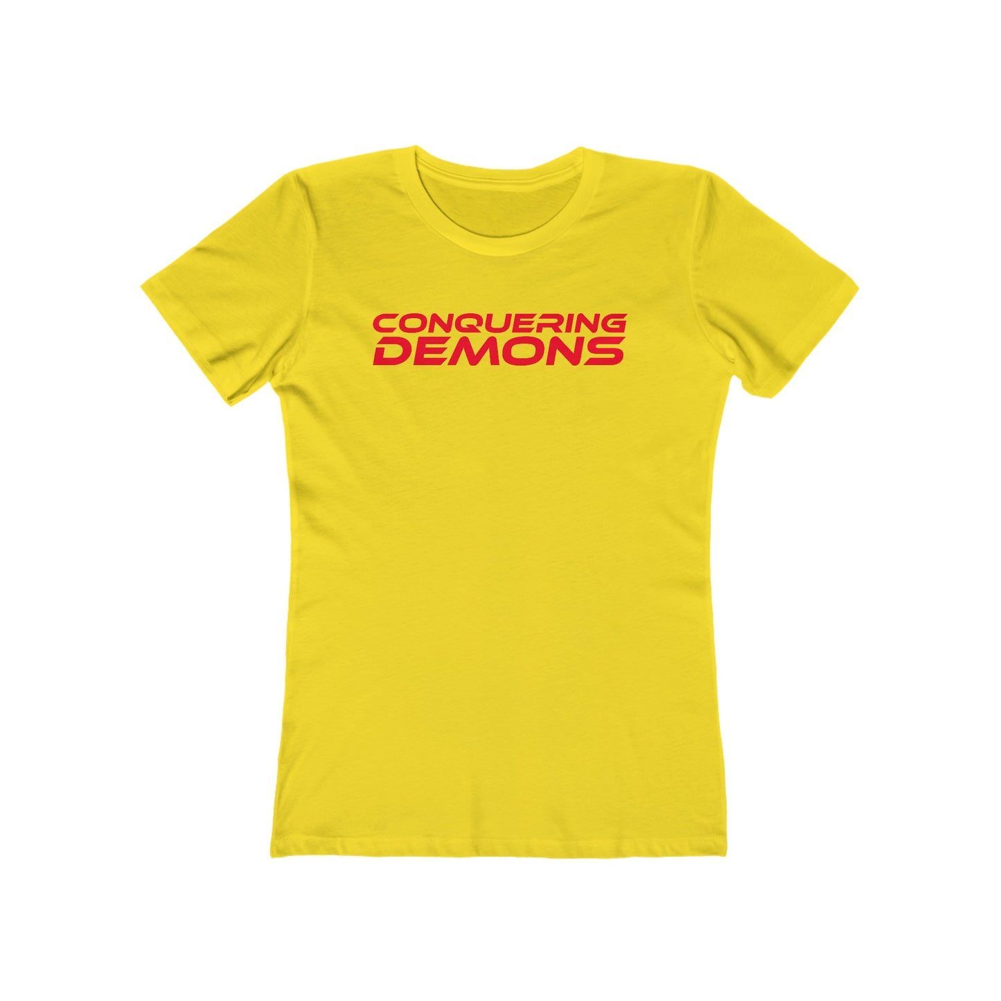 Conquering Demons - The Boyfriend Tee for Women