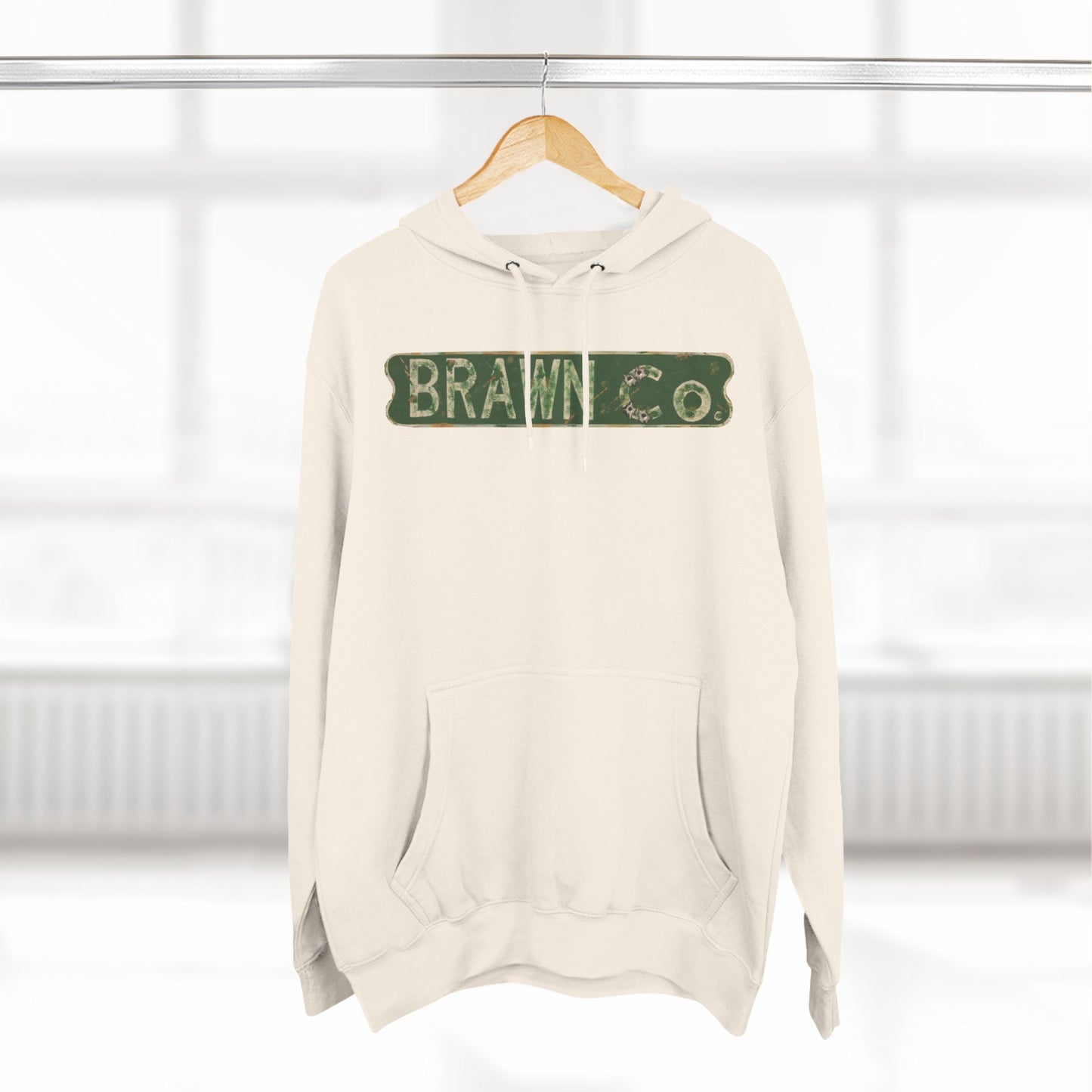 BrawnCo  - Vintage-Inspired Three-Panel Fleece Hoodie