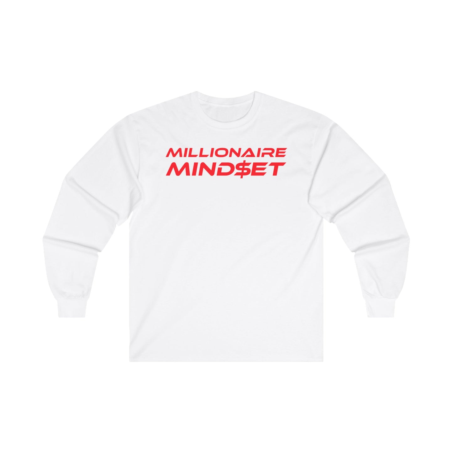 Millionaire Mindset - Unisex Long Sleeve Tee - Motivational Apparel for Ambitious Individuals