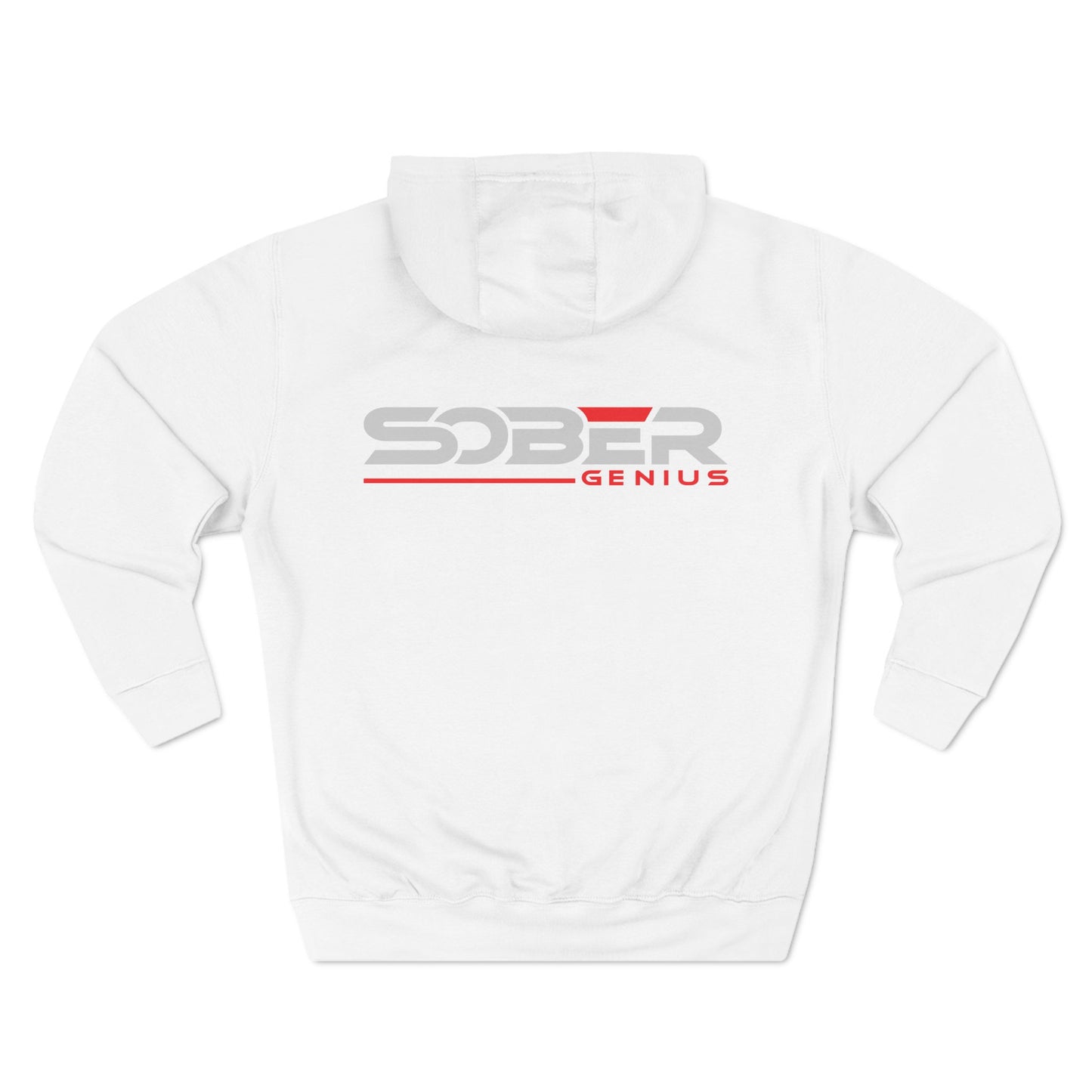 Sober Genius Logo - Three-Panel Fleece Hoodie