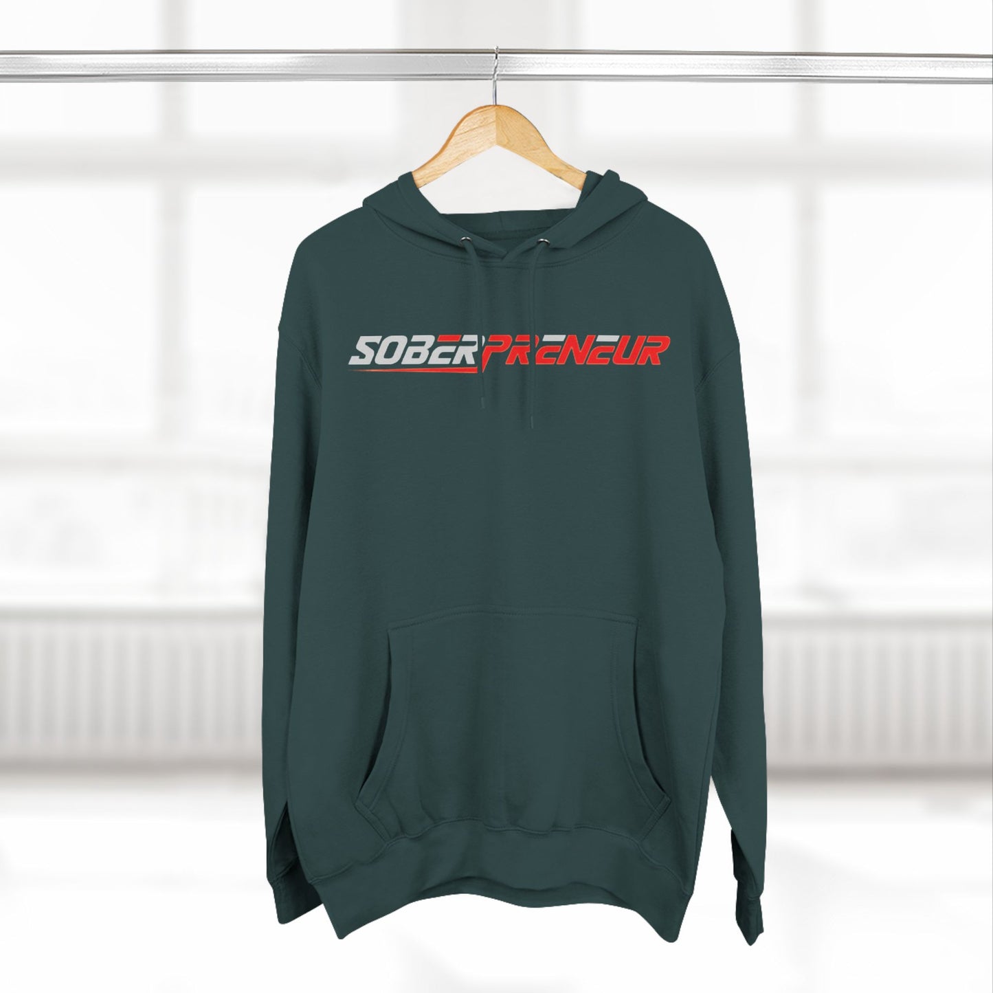 Soberpreneur Logo Gear - r Fleece Hoodie - Comfort for the Driven Entrepreneur