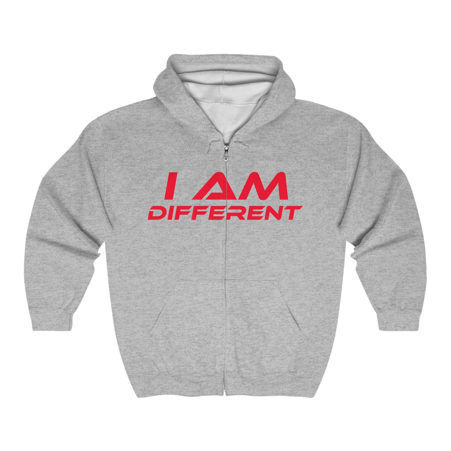 I AM DIFFERENT - Unisex Heavy Blend Full Zip Hoodie - Unique Style for Self-Expression