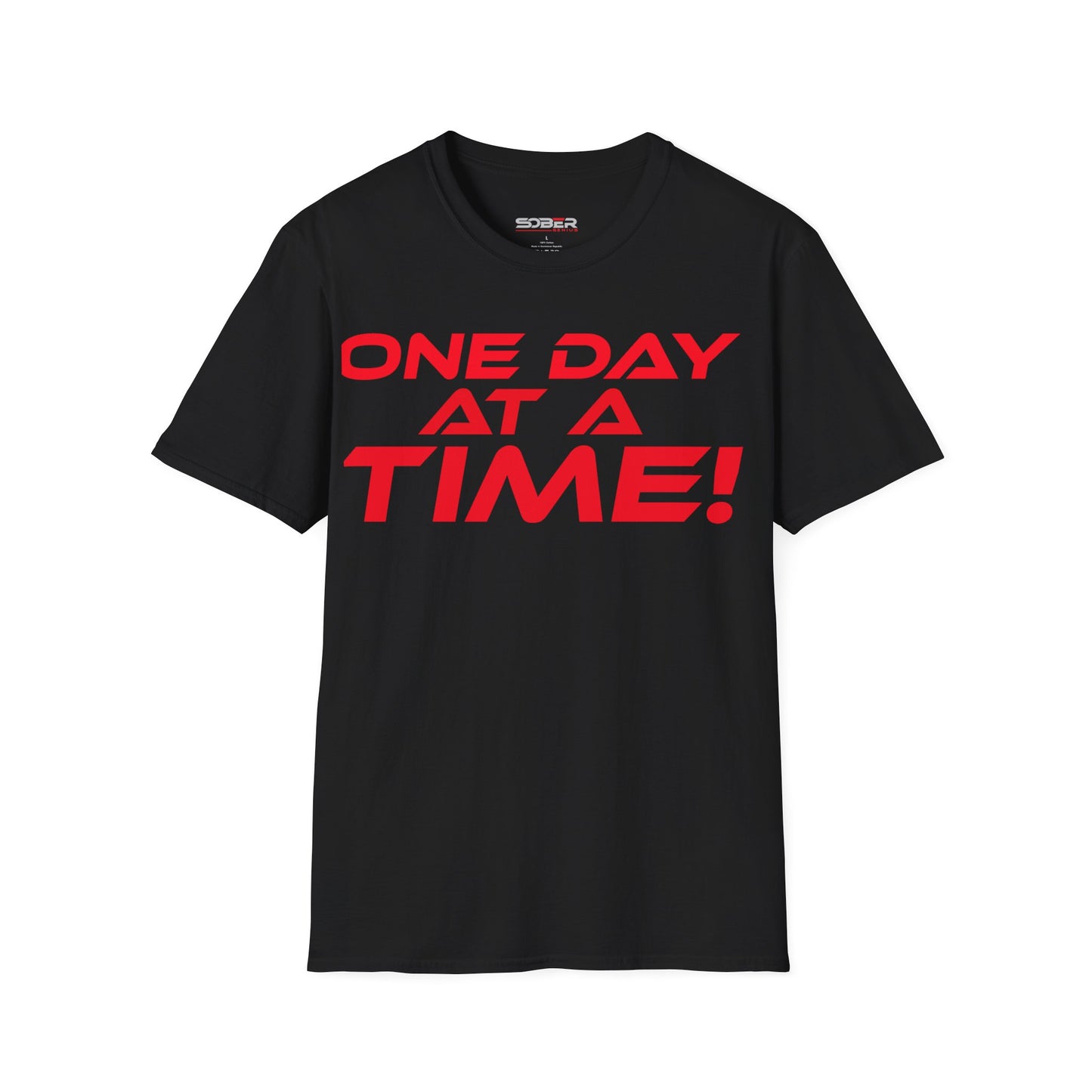 One Day at a Time - Unisex Softstyle T-Shirt - Motivational Graphic Tee