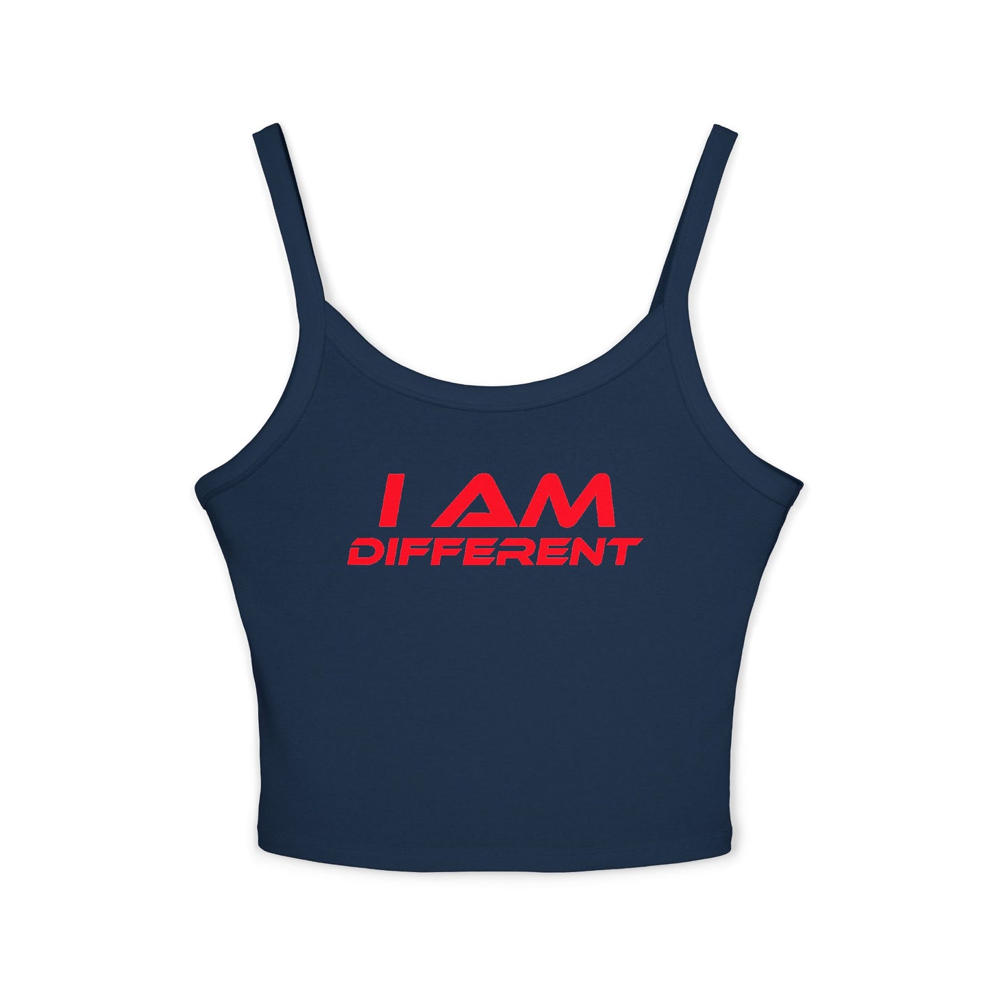 I AM DIFFERENT - Women's Spaghetti Strap Tank Top - Stylish Casual Wear