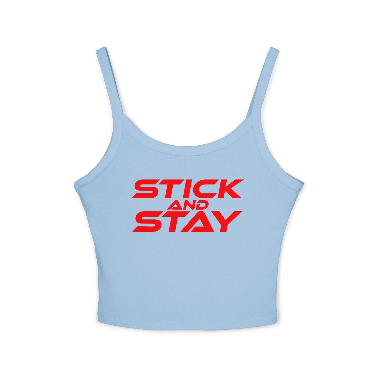 Stick and Stay - Women's Spaghetti Strap Tank Top - Casual Comfort for Everyday Wear