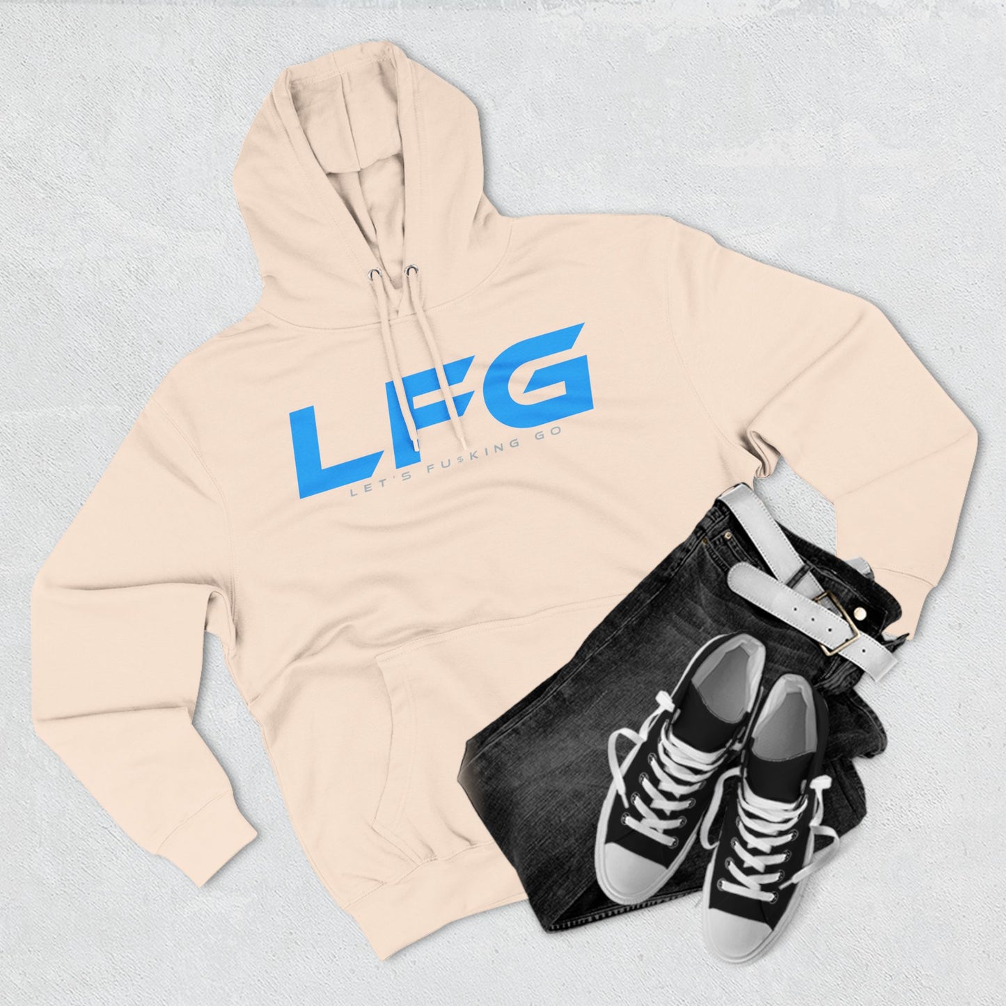 LFG Motivational Fleece Hoodie - Comfortable and Stylish for Everyday Wear