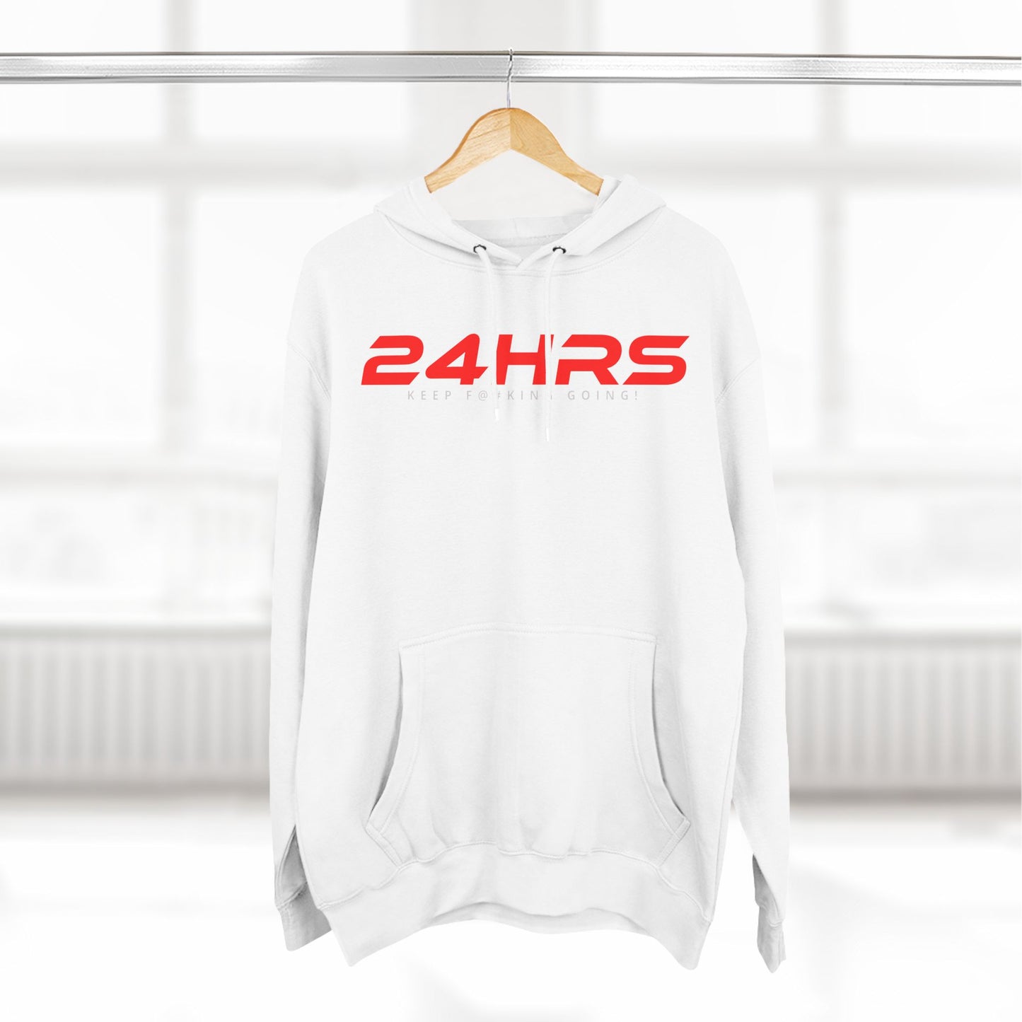 24 HRS - Three-Panel Fleece Hoodie