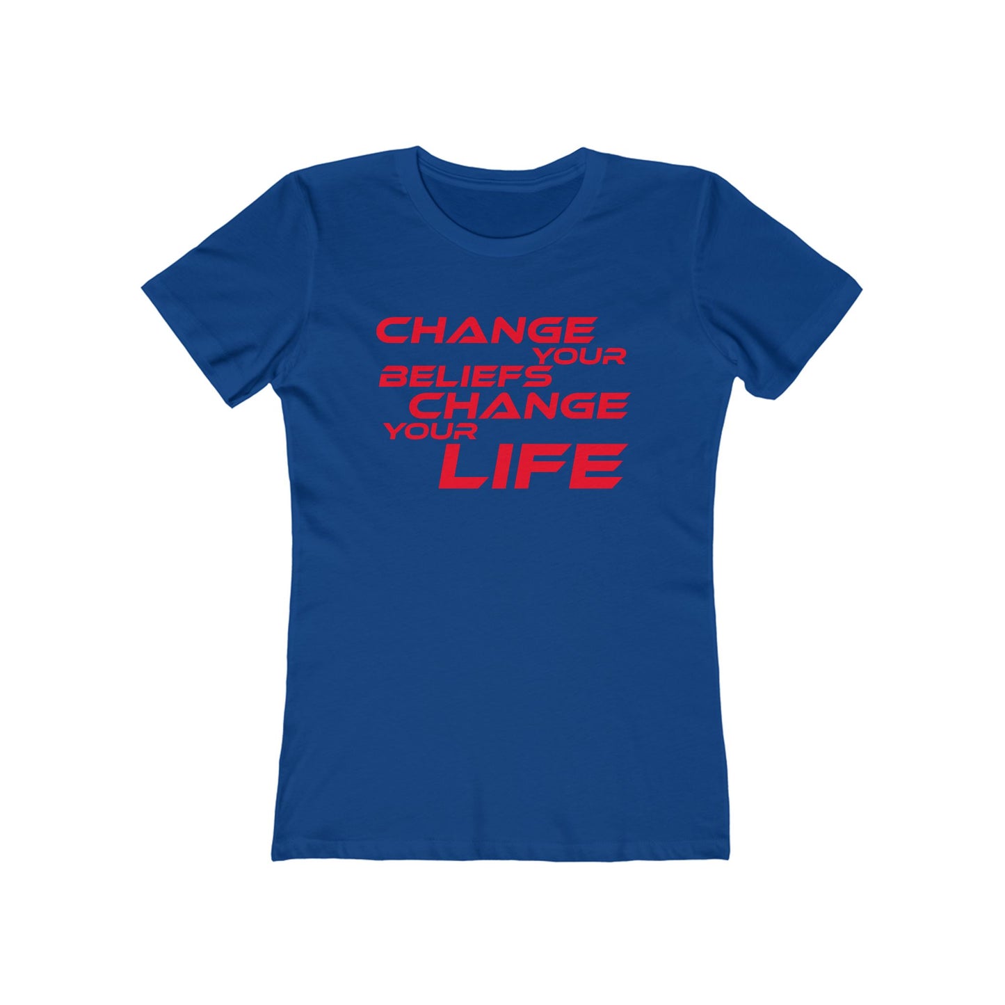 Change Your Beliefs, Change Your Life - Empowering Women's Boyfriend Tee - "Change Your Beliefs, Change Your Life"