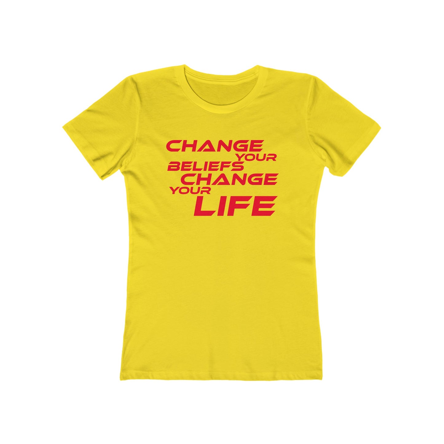 Change Your Beliefs, Change Your Life - Empowering Women's Boyfriend Tee - "Change Your Beliefs, Change Your Life"