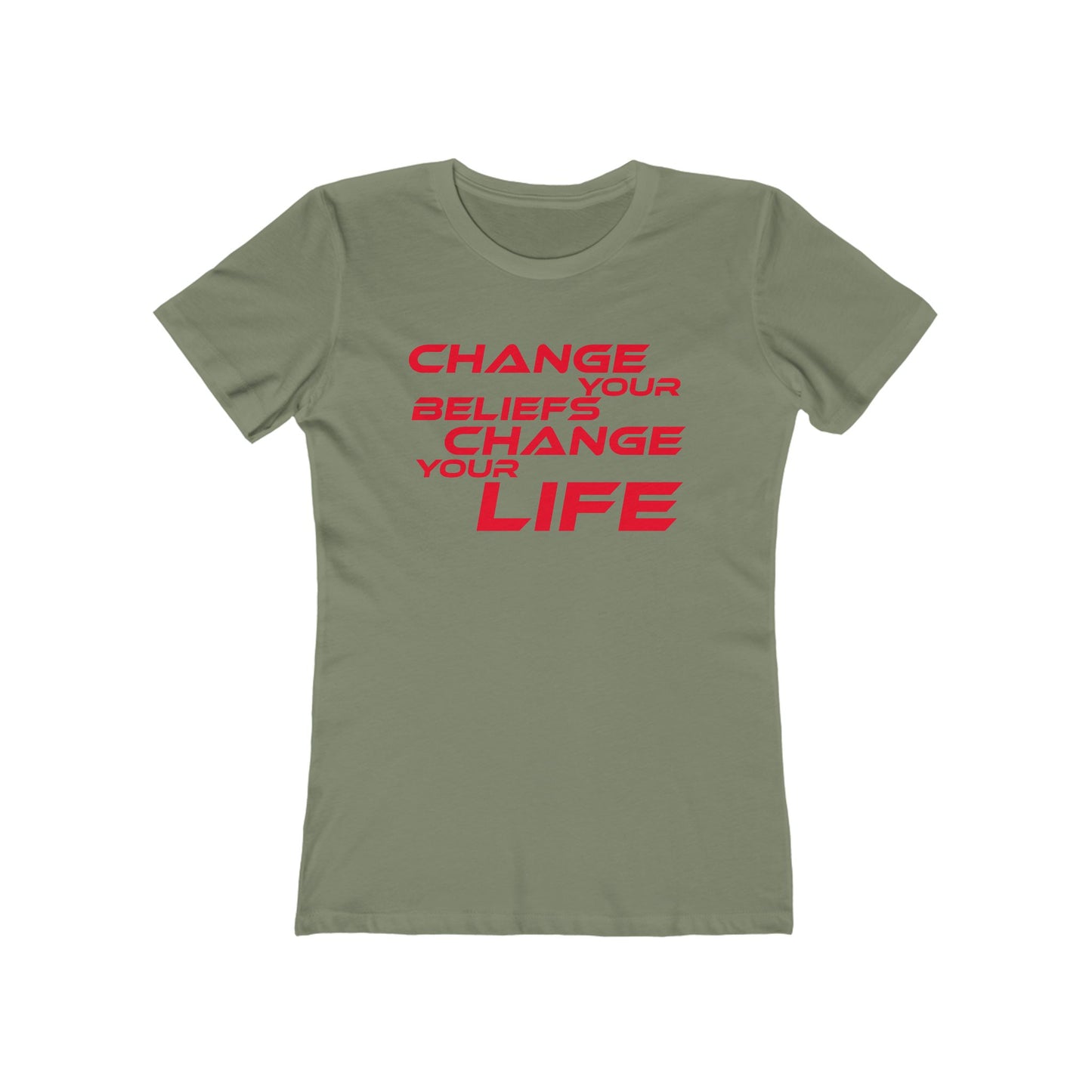 Change Your Beliefs, Change Your Life - Empowering Women's Boyfriend Tee - "Change Your Beliefs, Change Your Life"