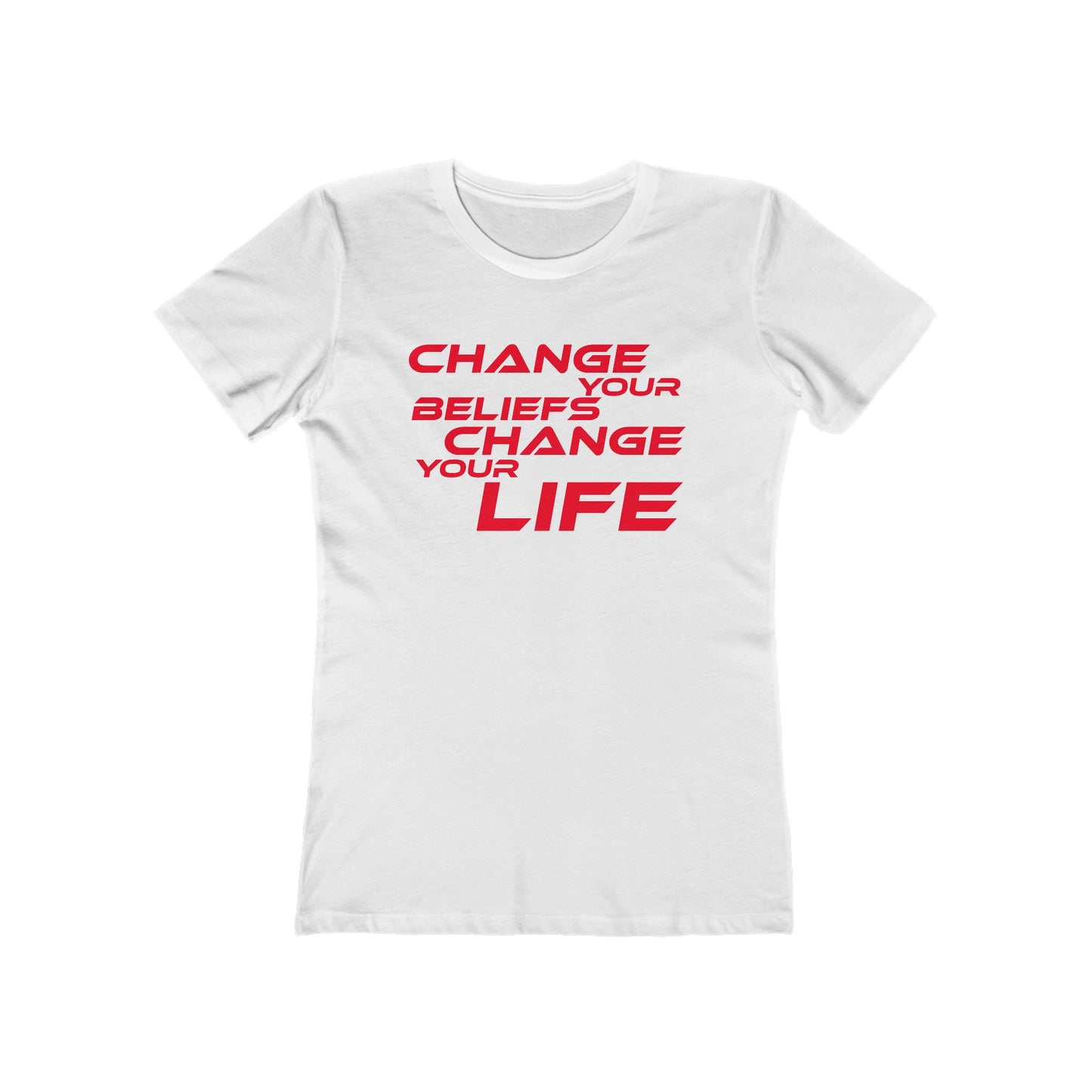 Change Your Beliefs, Change Your Life - Empowering Women's Boyfriend Tee - "Change Your Beliefs, Change Your Life"