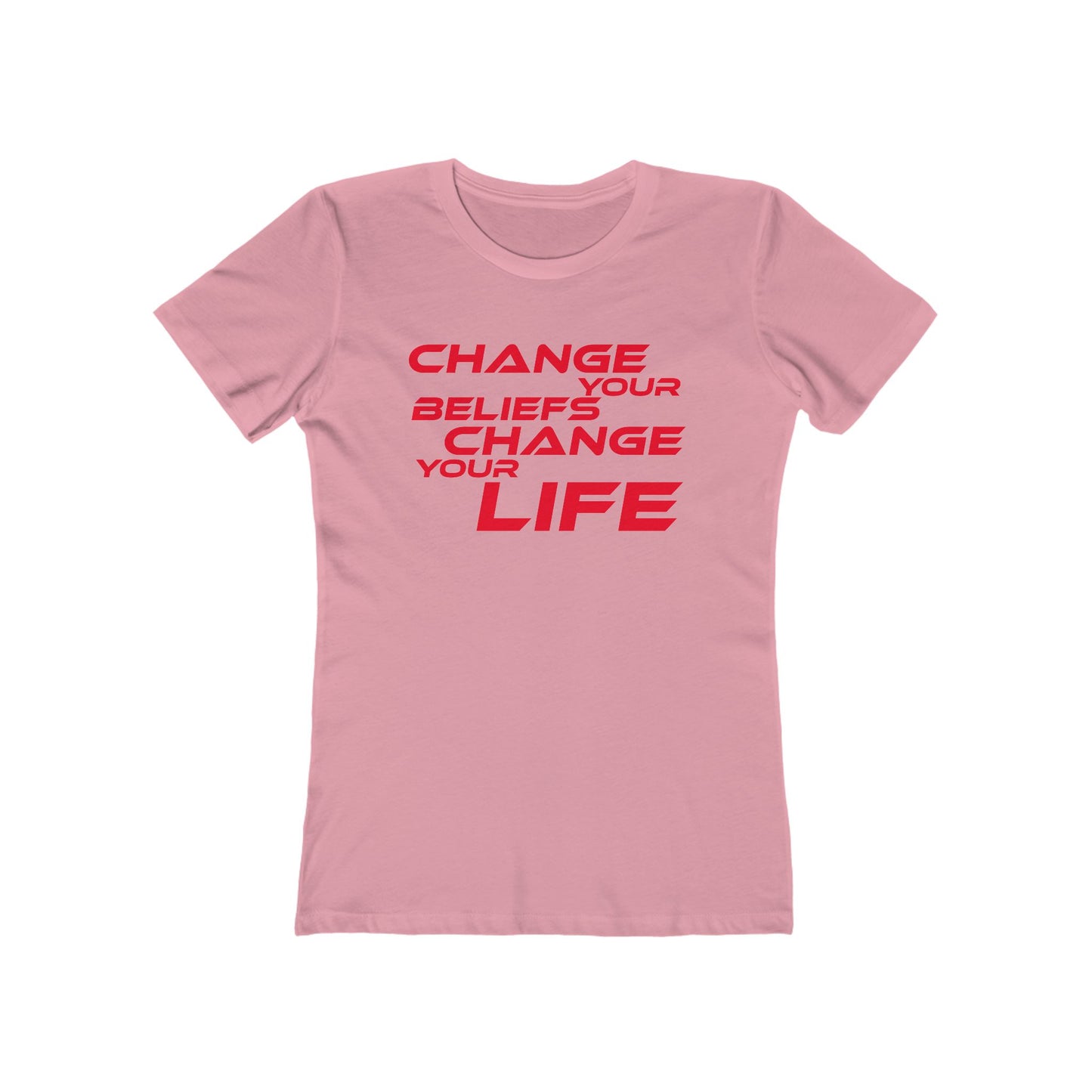 Change Your Beliefs, Change Your Life - Empowering Women's Boyfriend Tee - "Change Your Beliefs, Change Your Life"